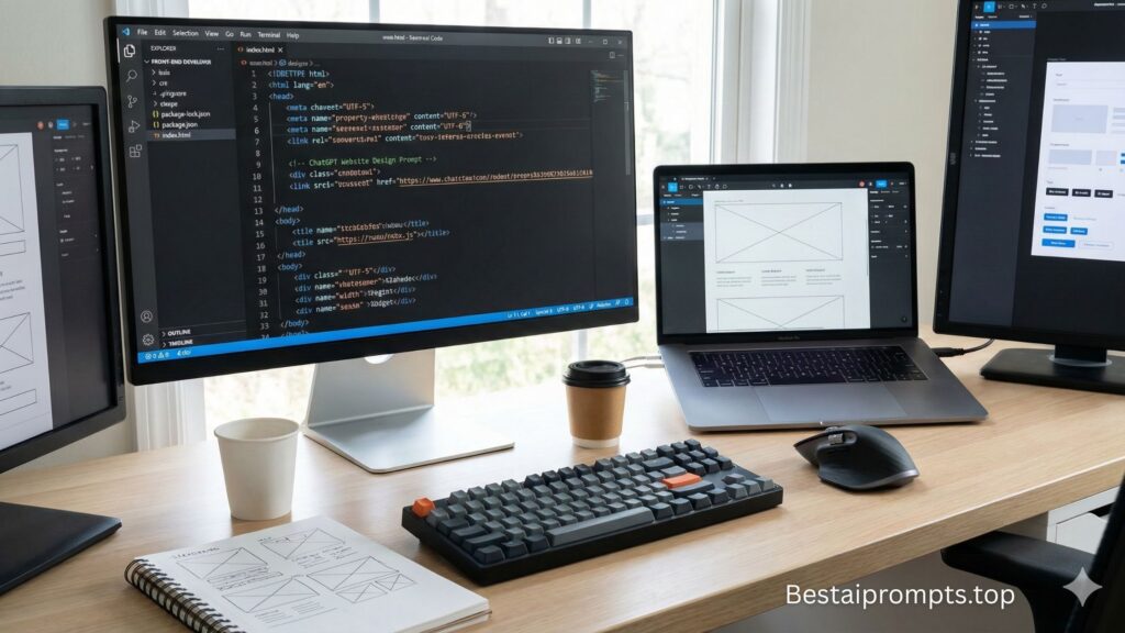 ChatGPT Prompt for Website Design HTML